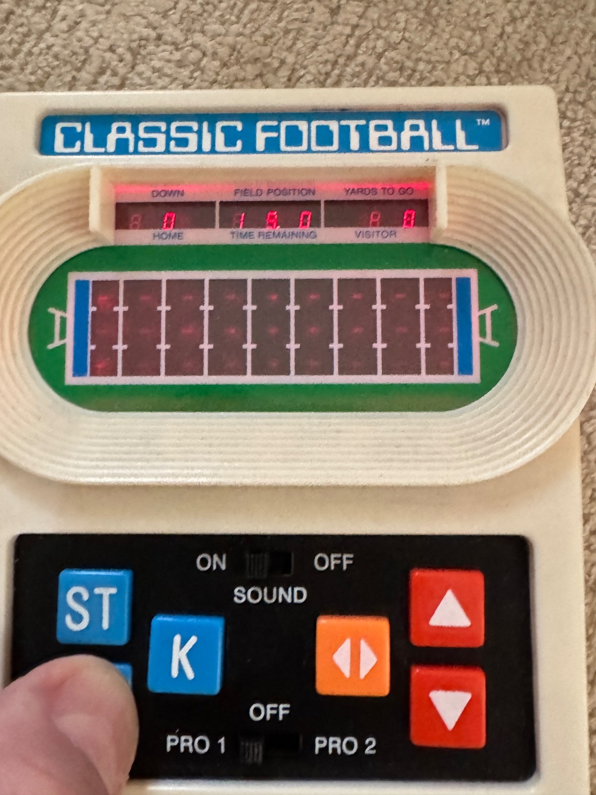 MATTEL Classic Football - Year 200 - GOOD WORKING ORDER! Vintage Football Game