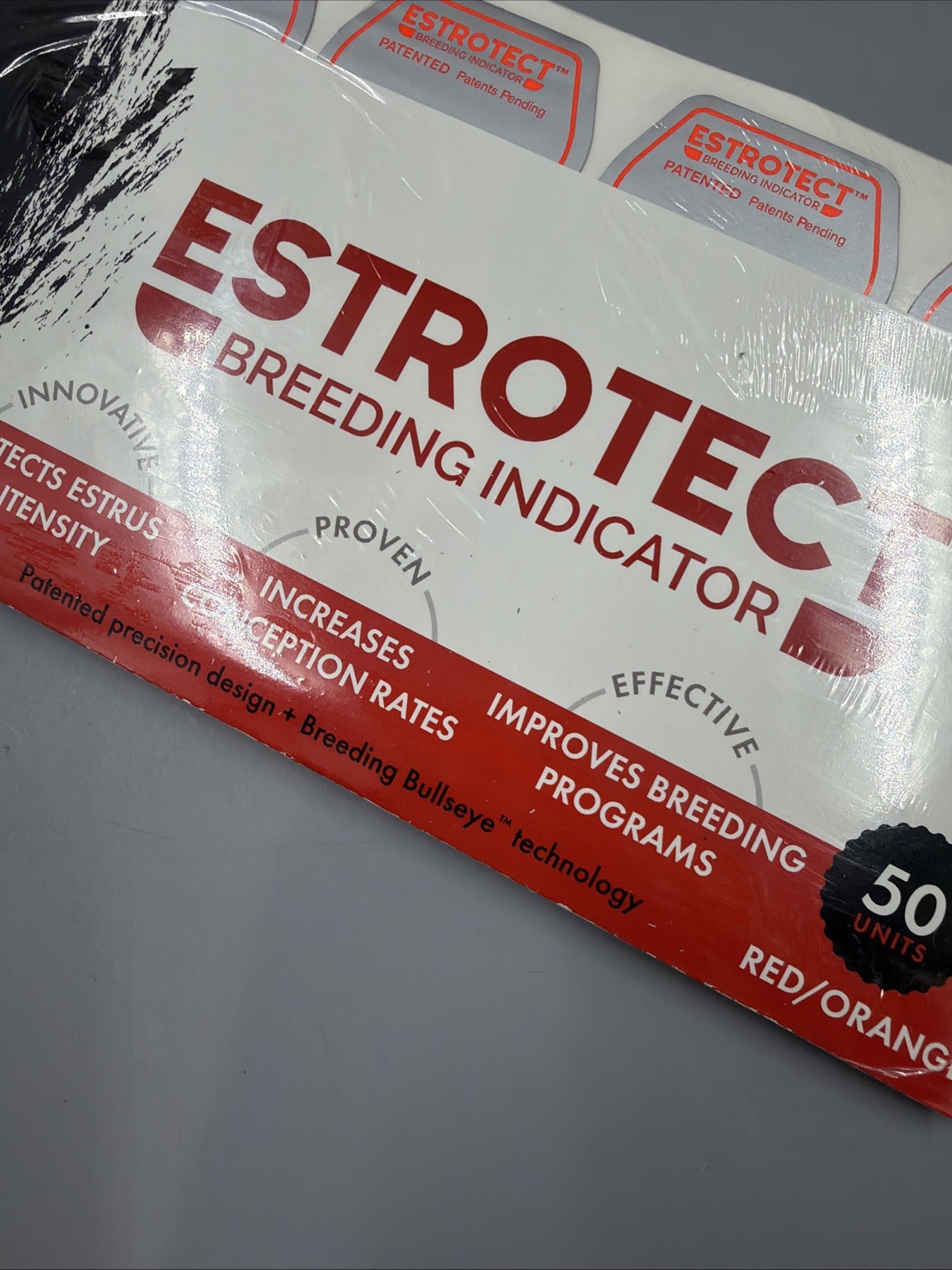 Estrotect - Breeding Indicator + Breeding Bullseye Technology- Red Orange- 50ct