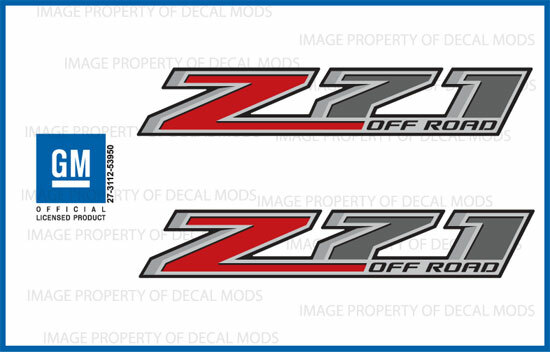 Z71 Off Road Decals Stickers 2014 2015 2016 2017 Sierra Silverado GMC Sierra - F