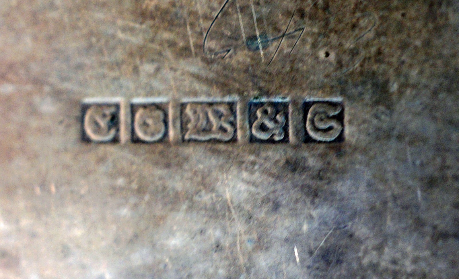 Silver Over Copper Repousse Lidded Jar Scenery of People - Sailboat on Lid