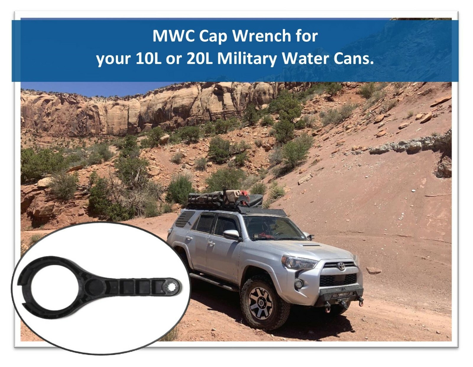 Water Cap Wrench for Jerry Cans Scepter, Container MWC Military Water