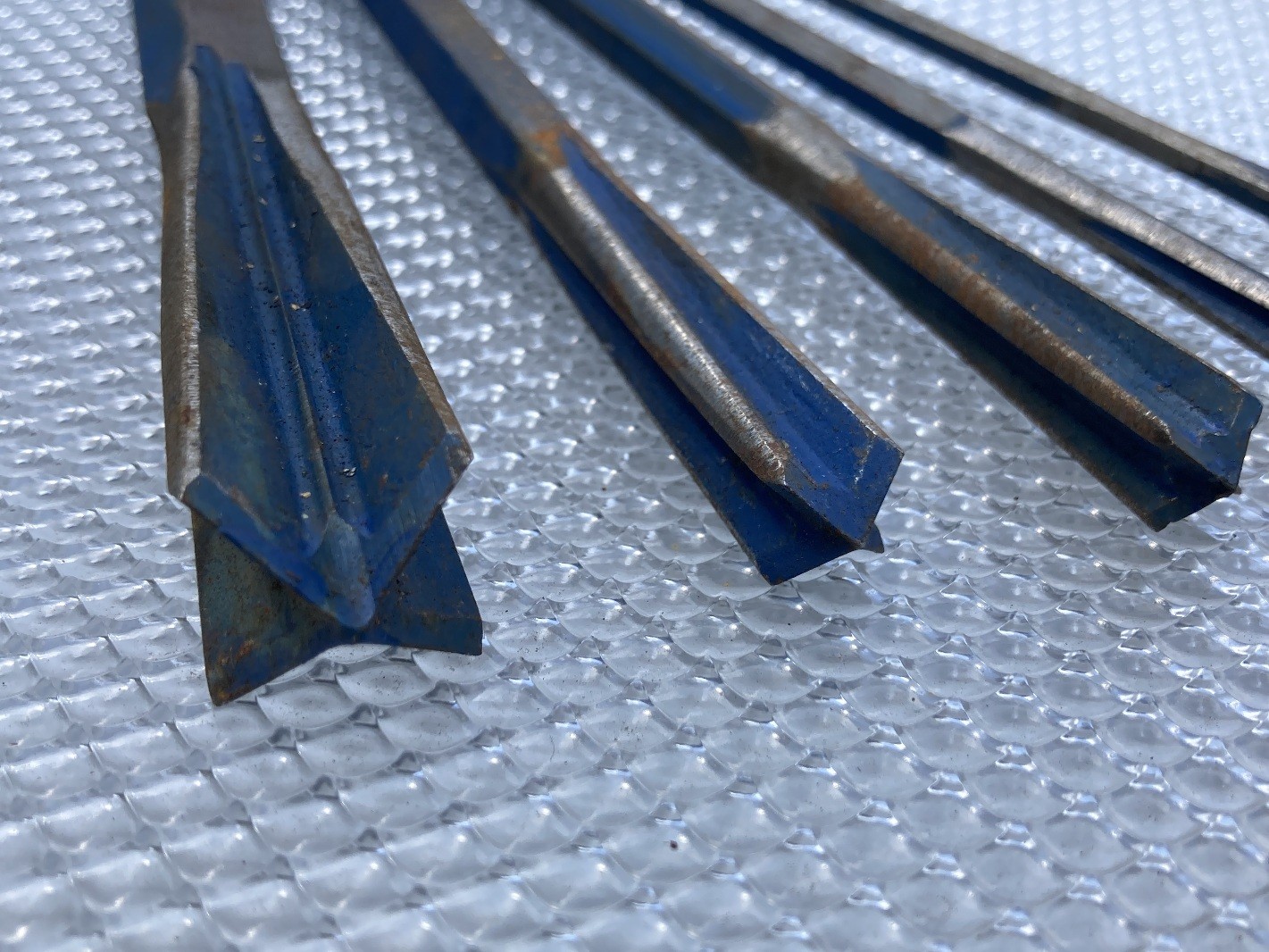 (Qty 5) Masonry Drill Star Bit Chisel Blue Line 12" x 1, 9/16, 1/2, 5/16, 1/4"