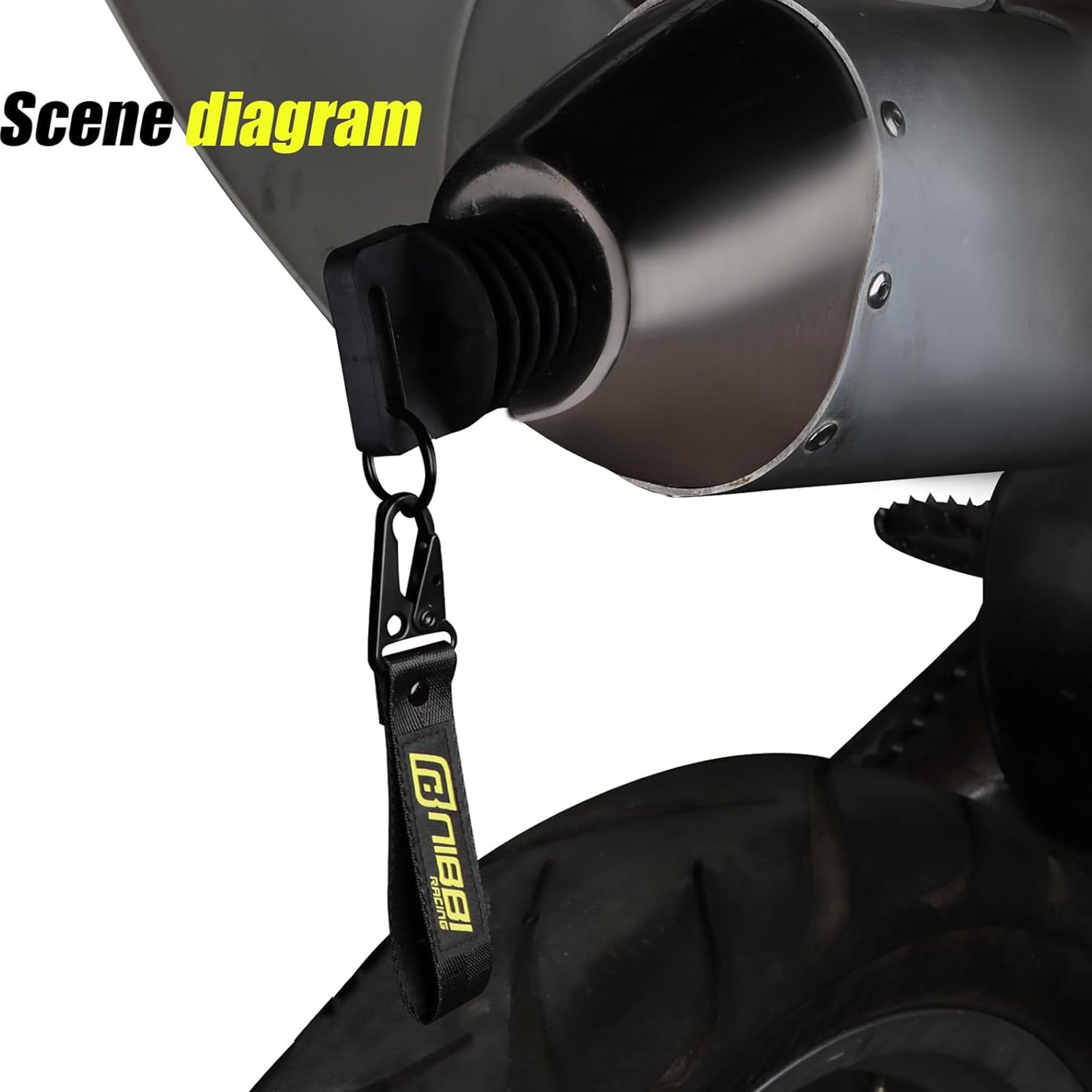 NIBBI Exhaust Muffler Wash Plug ATV Dirt Pit Bike 1.2"-1.8" DB Killer Silencer