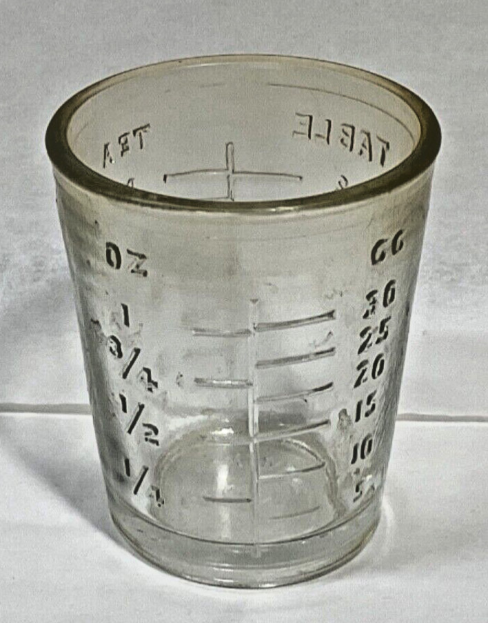 VTG Shot Glass /Medicine measurement cup Made in USA New Old Stock (Sold by ea.)