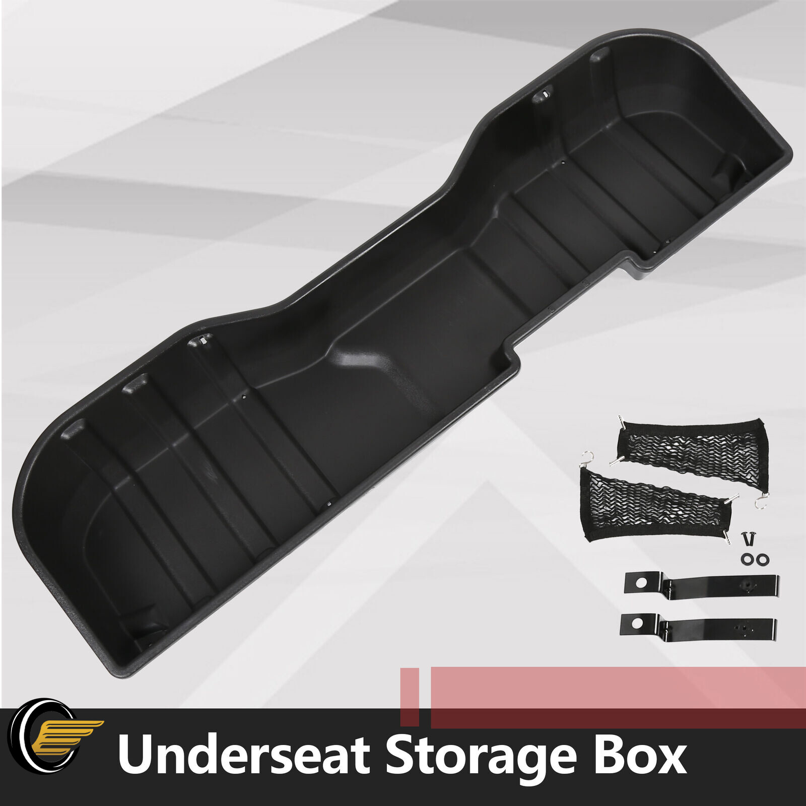 Underseat Storage Box for 2007-2018 Chevy Silverado 07-19 GMC Sierra CREW CAB