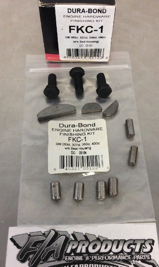 SBC Small Block Chevy Cam Bearings Brass Freeze Plugs Hardware Kit 327 350 383