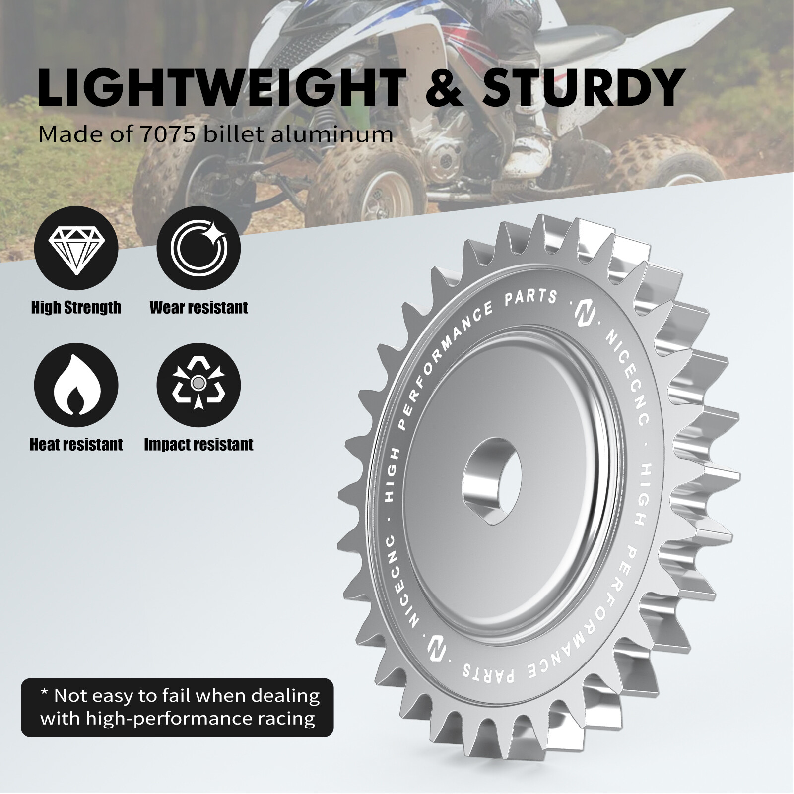 For Yamaha Raptor 660R Billet Aluminum Oil Pump Drive Gear 2001-2005