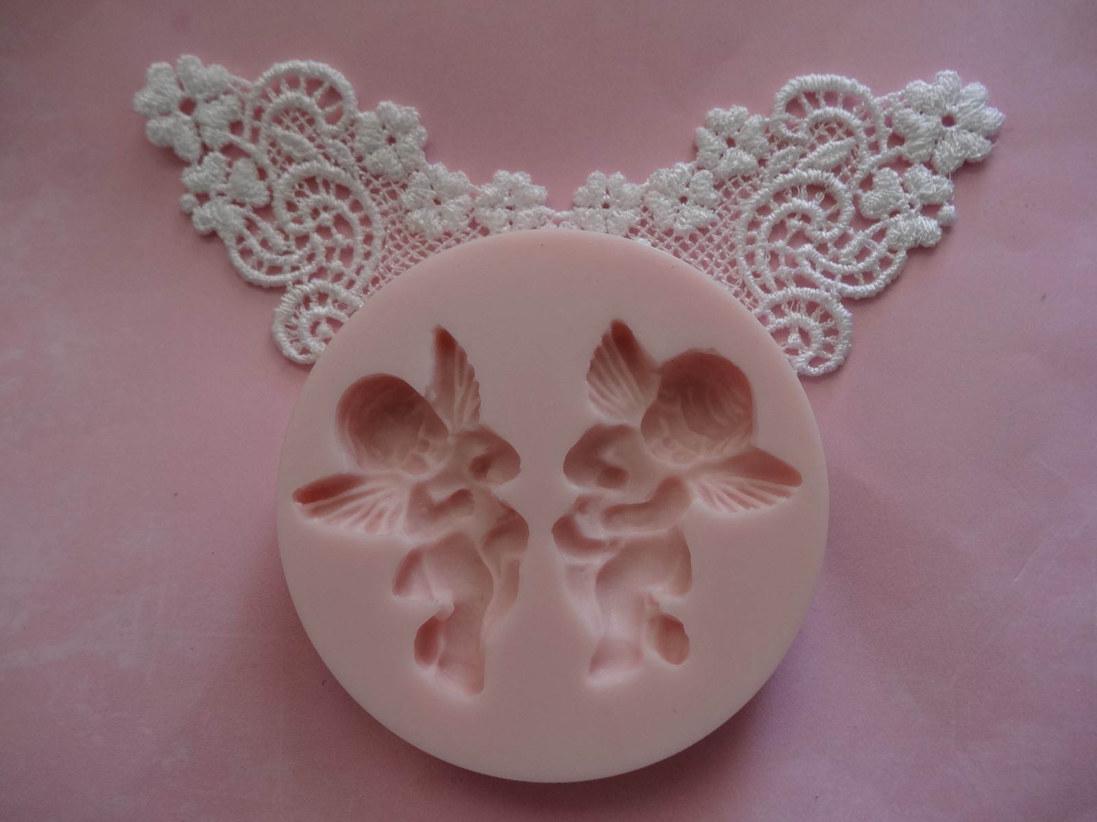 Two Angels silicone mold fondant cake decorating APPROVED FOR FOOD