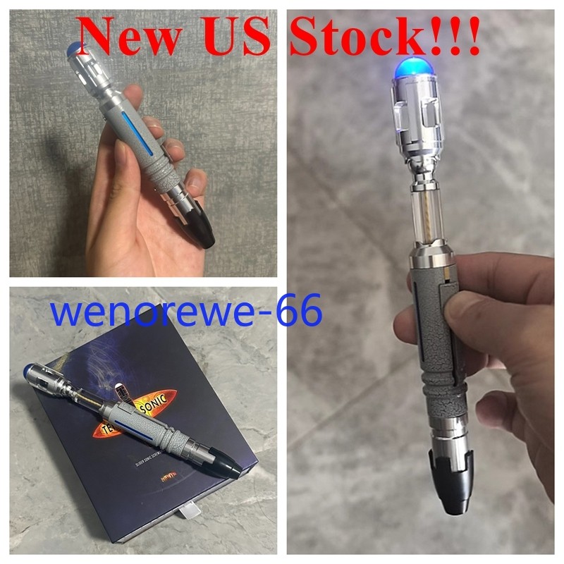 US Now!! NAWYA Doctor Who 10th Replica Metal LED Sonic Screwdriver Scalable Prop