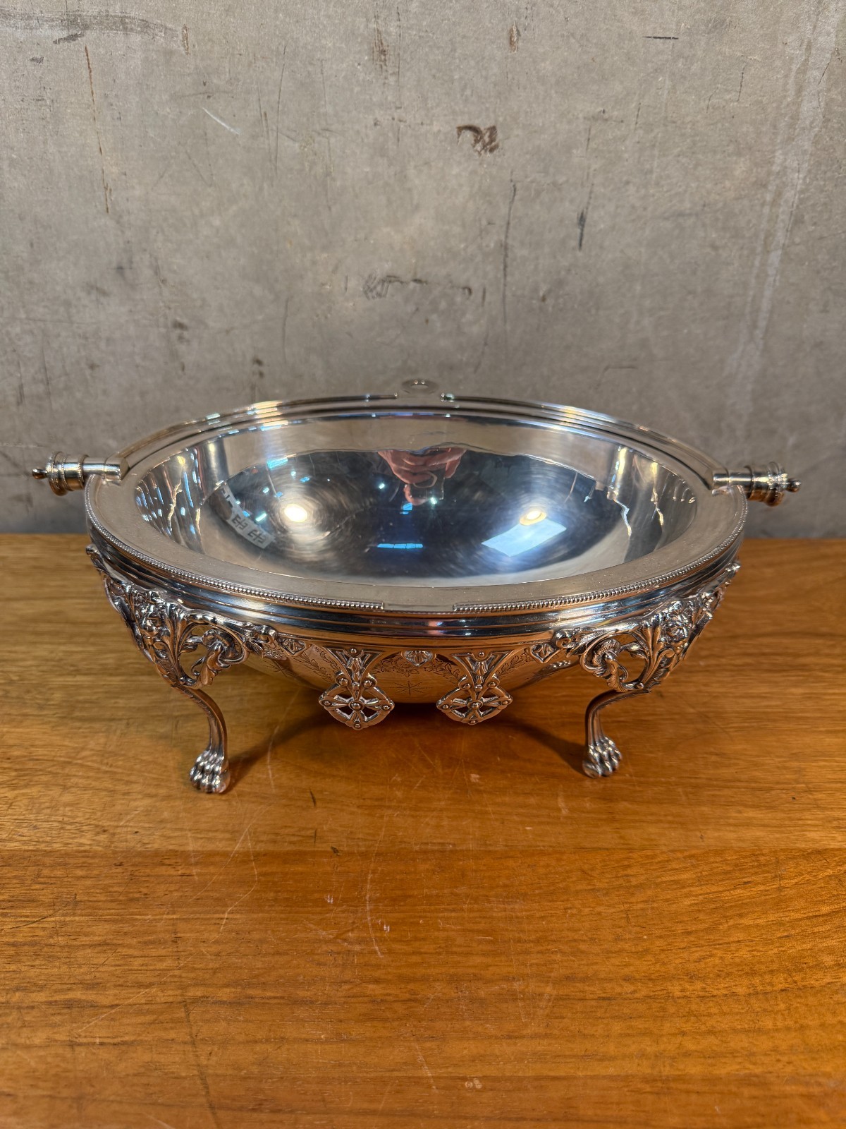 Antique Elkington & Co Silver Plate Roll Top Dome 12069 Victorian circa 1880s