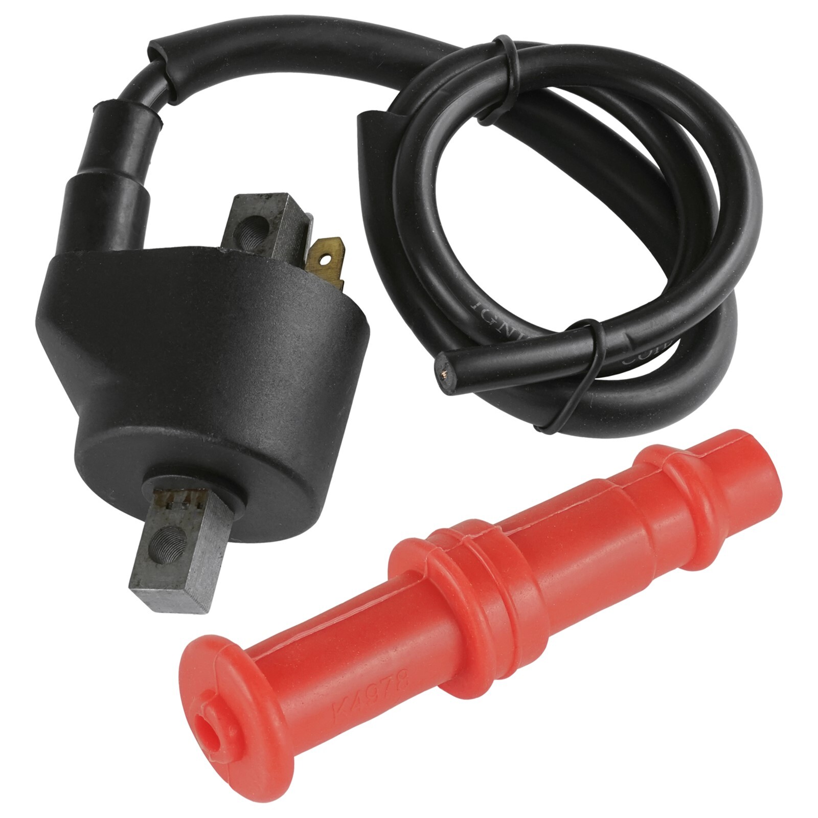 Ignition Coil with Spark Plug Boot Cap for Polaris ATP 500 2004/ 3084980 3084690
