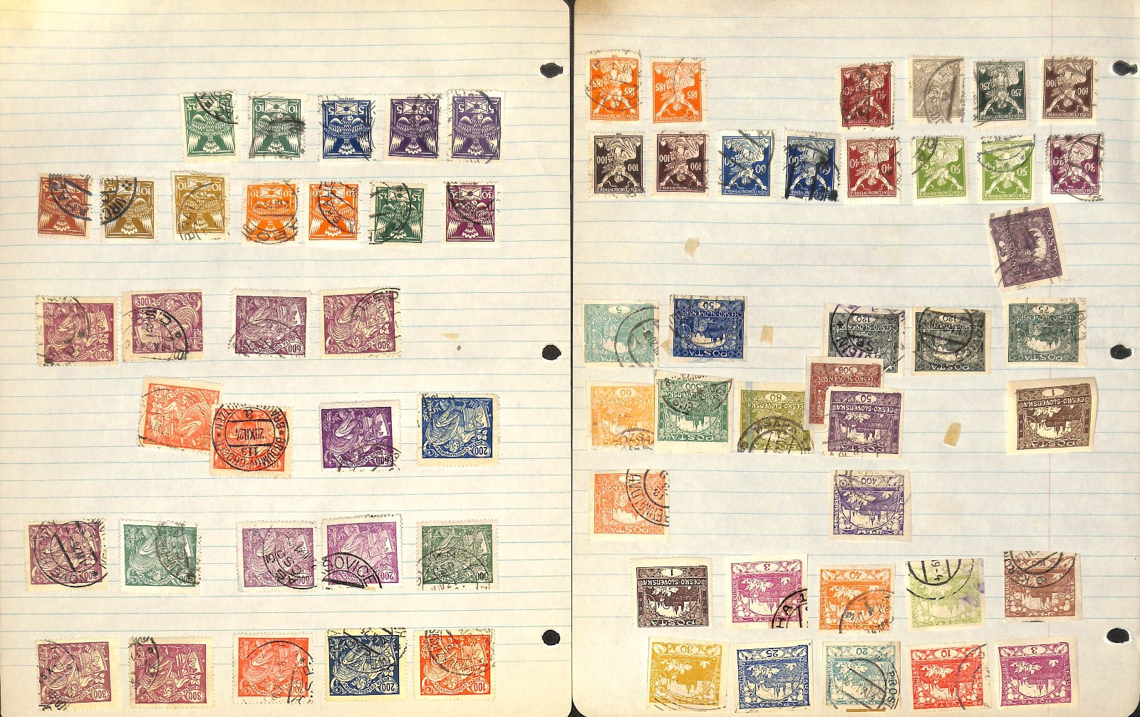 Czechoslovakia Stamp Collection on 42 Pages, 1918-1960 (BR)