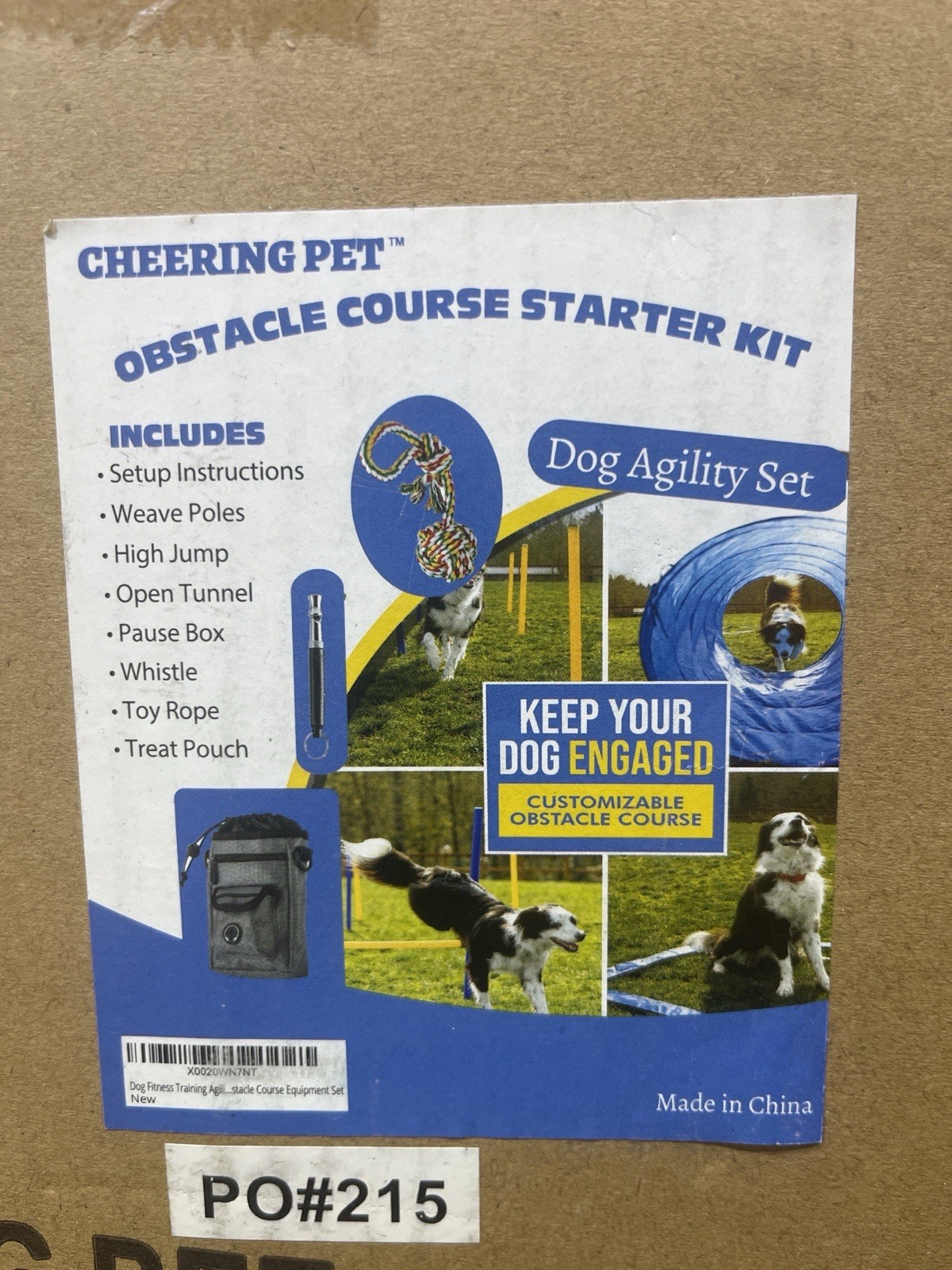 Cheering Pet Dog Agility Obstacle Course Starter Kit – New in Box