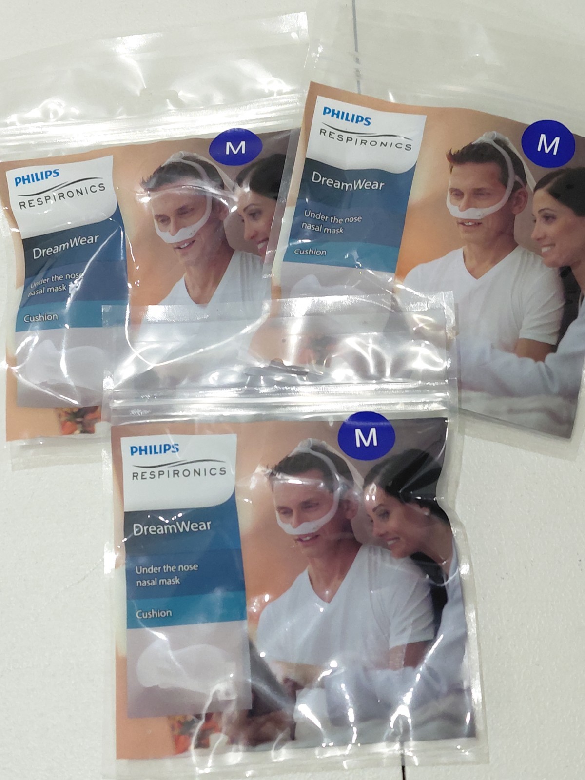 Philips Respironics DreamWear MEDIUM Under Nose Nasal Mask Cushion 1116741 Lot 3