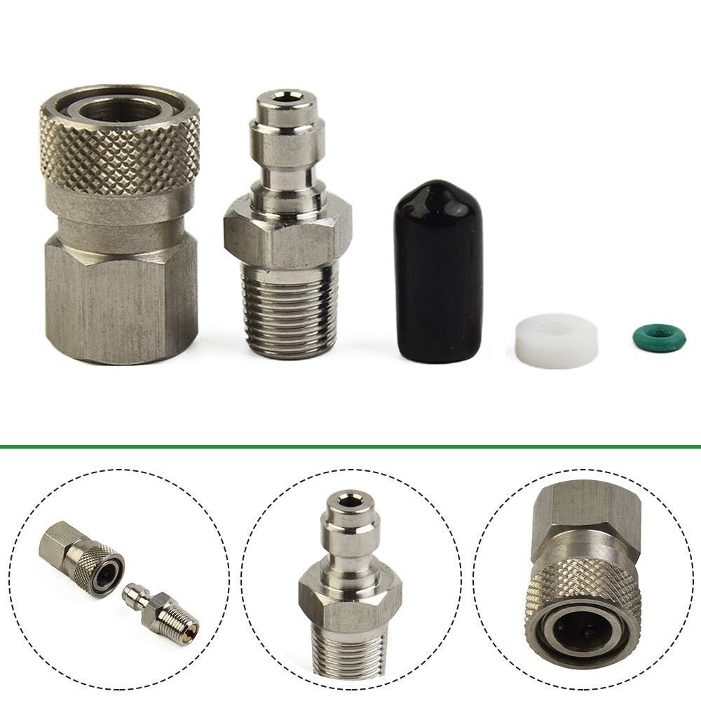 1/8 Npt Thread PCP Quick Disconnect Male & Female Set 8mm Accessories US