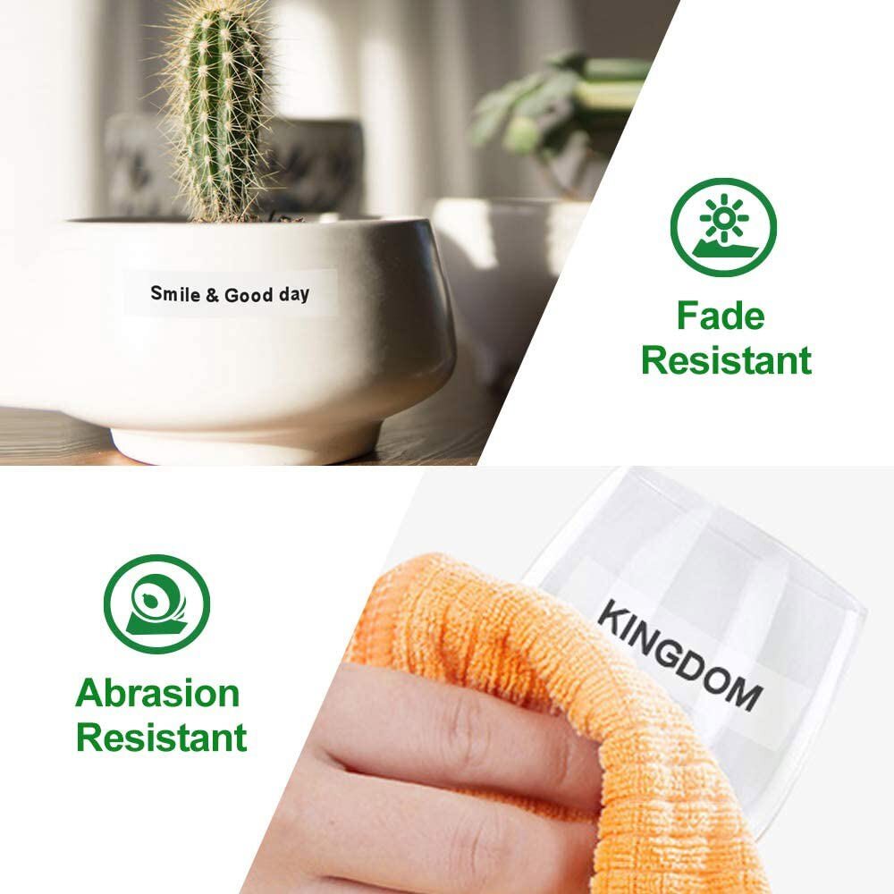 Compatible with Brother TZ Tape P-touch Laminated Cartridges all Colors Label