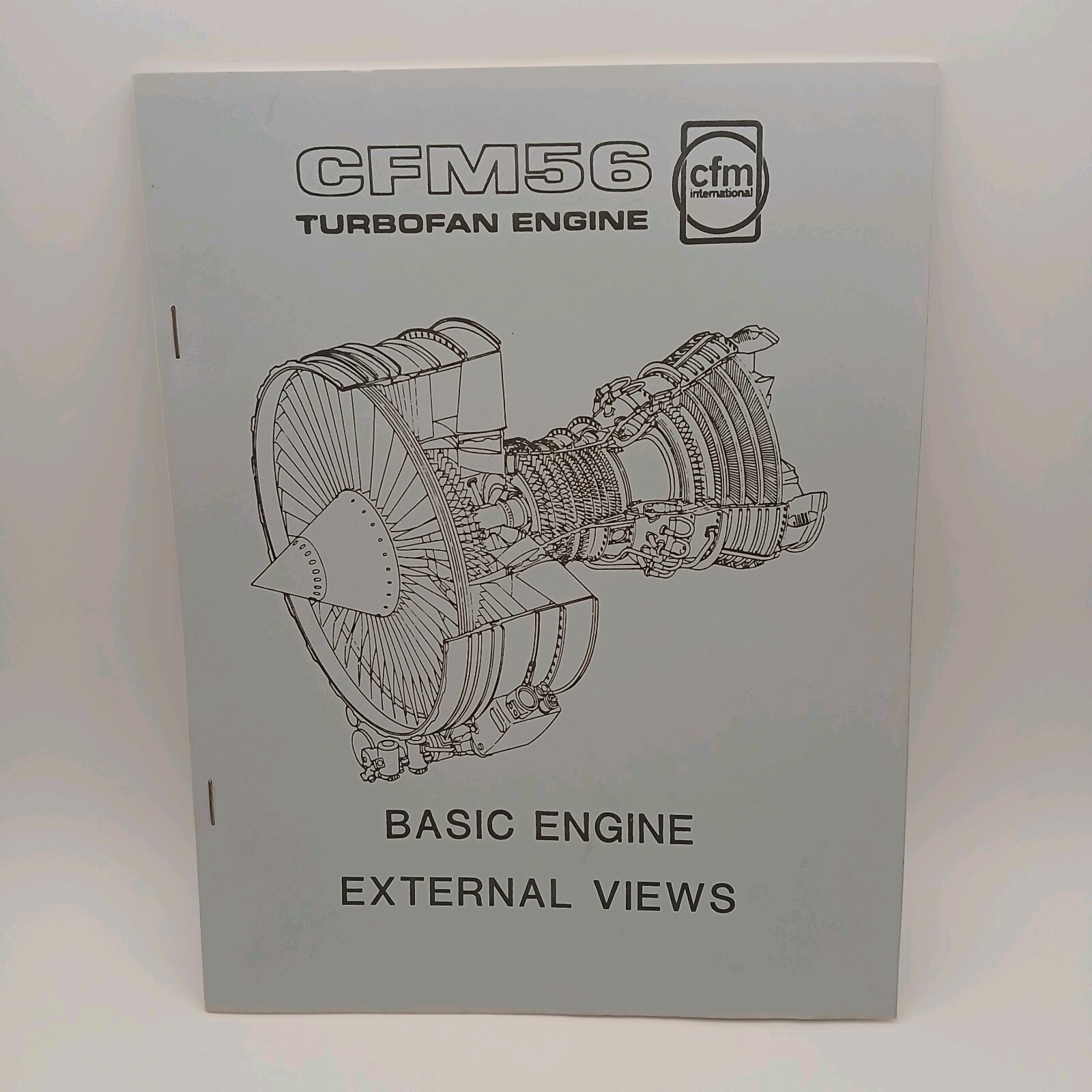 Vintage CFM International CFM56 Turbofan Basic Engine External Views Manual Book