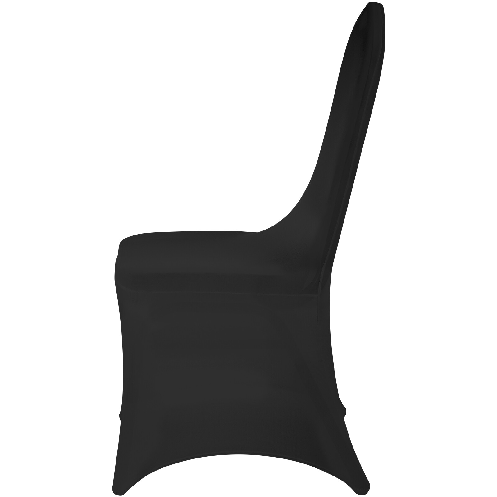 50PCS Stretch Spandex Folding Chair Covers Black Durable Decoration Formal