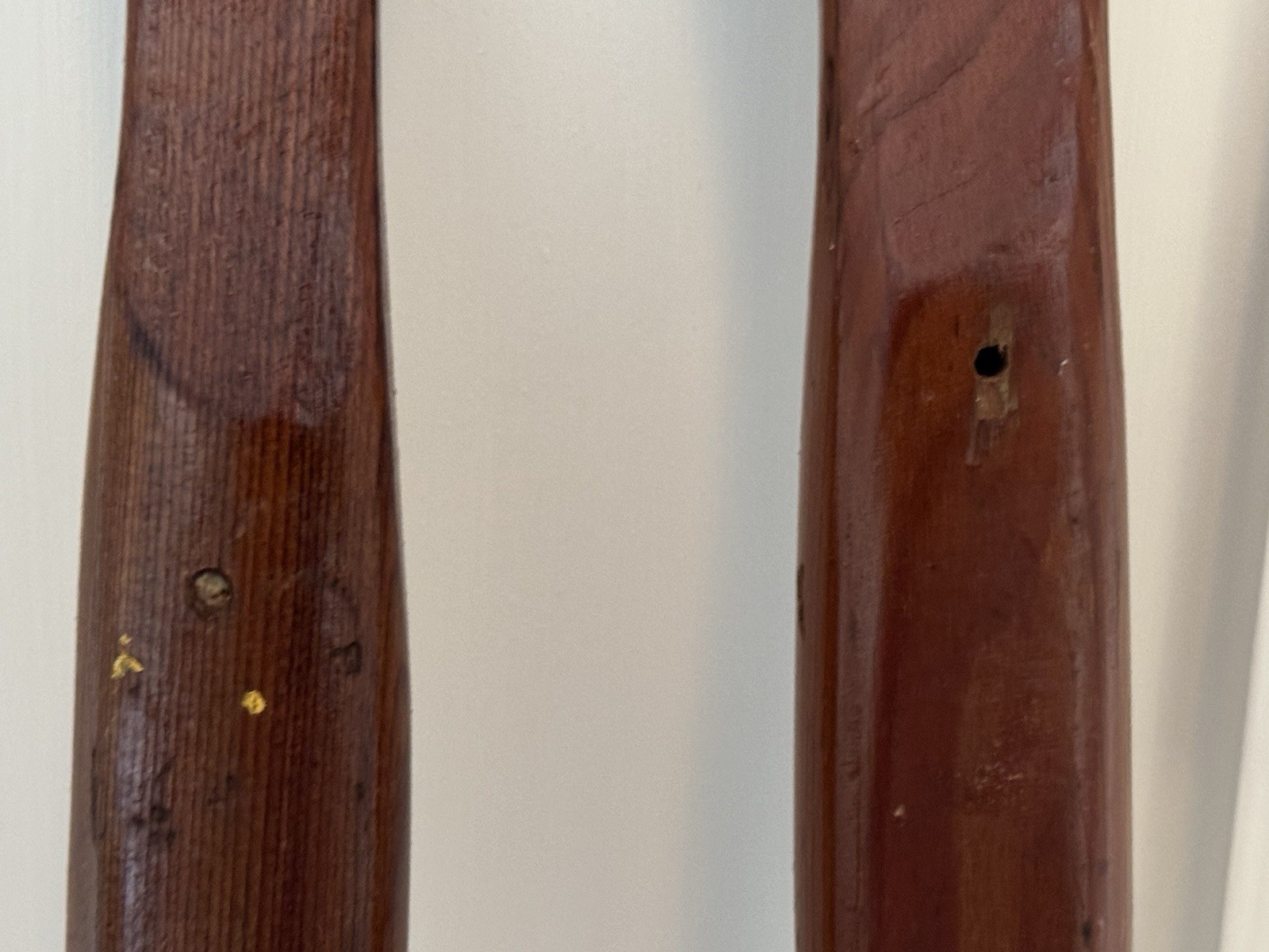 (2) VERY NICE PADDLES 60" LONG - NICE PATINA