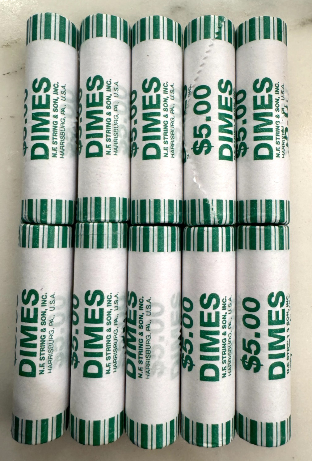 1776–2026 Emerging Liberty Dimes (10c) Uncirculated 50 Coin Roll – P Mint