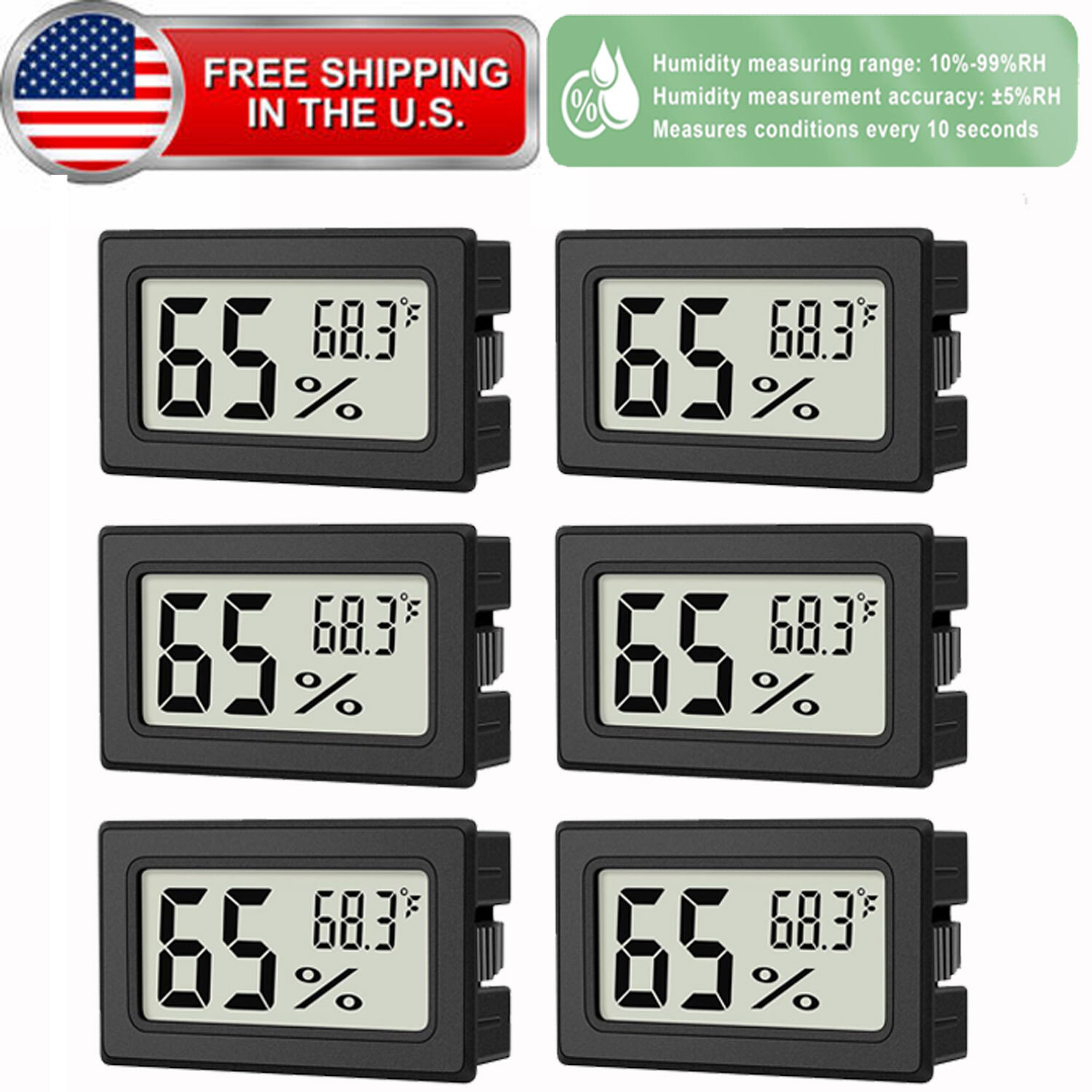 Mini Digital LCD Thermometer Hygrometer Humidity Temperature Meter Indoor Tester