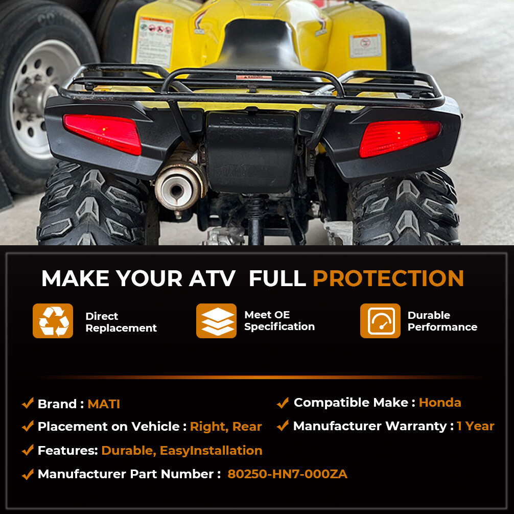 Left & Right Rear Taillight Cover Splash Guard For HONDA Rancher 350 400 2004-07