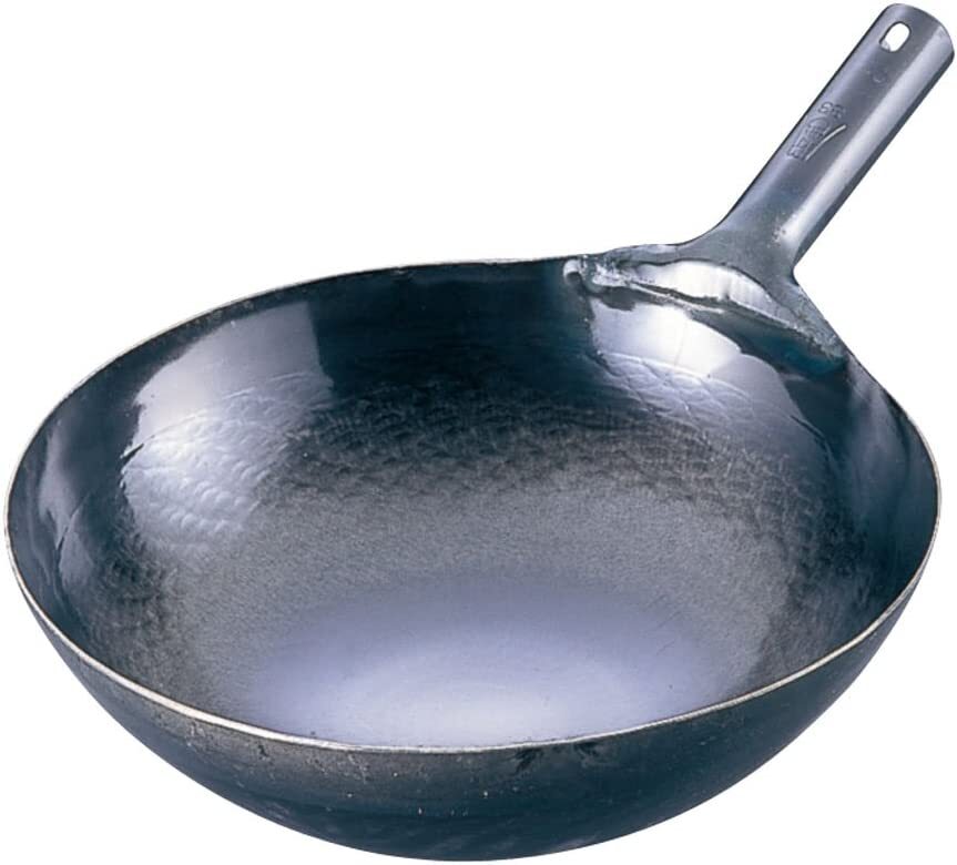 YAMADA Chinese Hammered Iron Wok 36cm 1.6mm thick ATY9236 From Japan