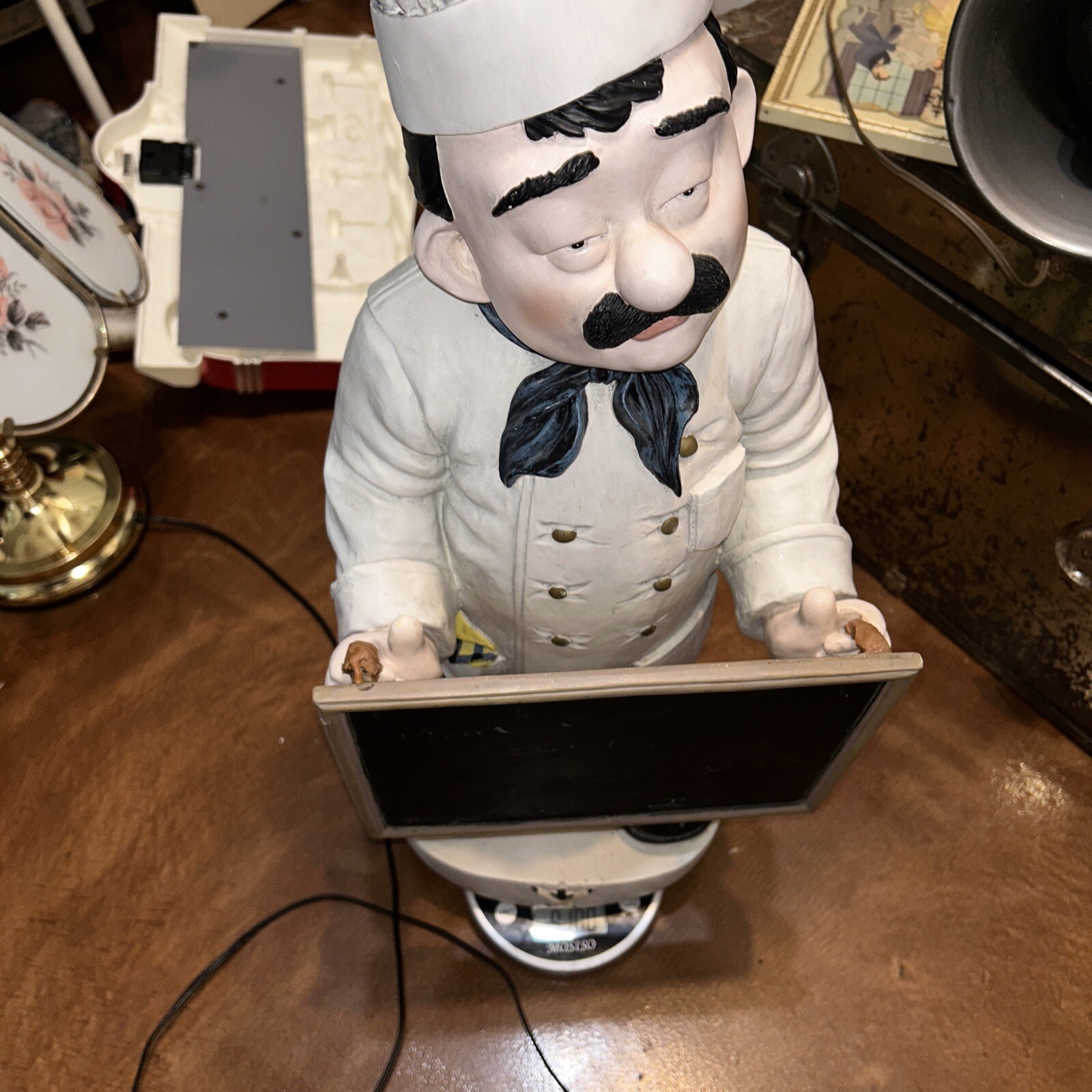 Large Chef With A Chalkboard Over 2 Feet Tall And 12” Wide Gr8 For Daily Special