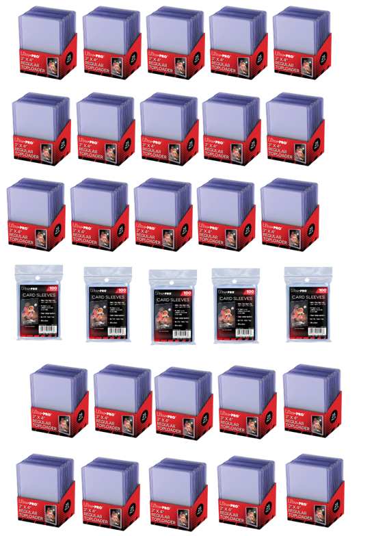 Ultra Pro 3x4 Top Loaders & Soft Sleeves - 25, 50, 100, 200, 300, 500, 1000
