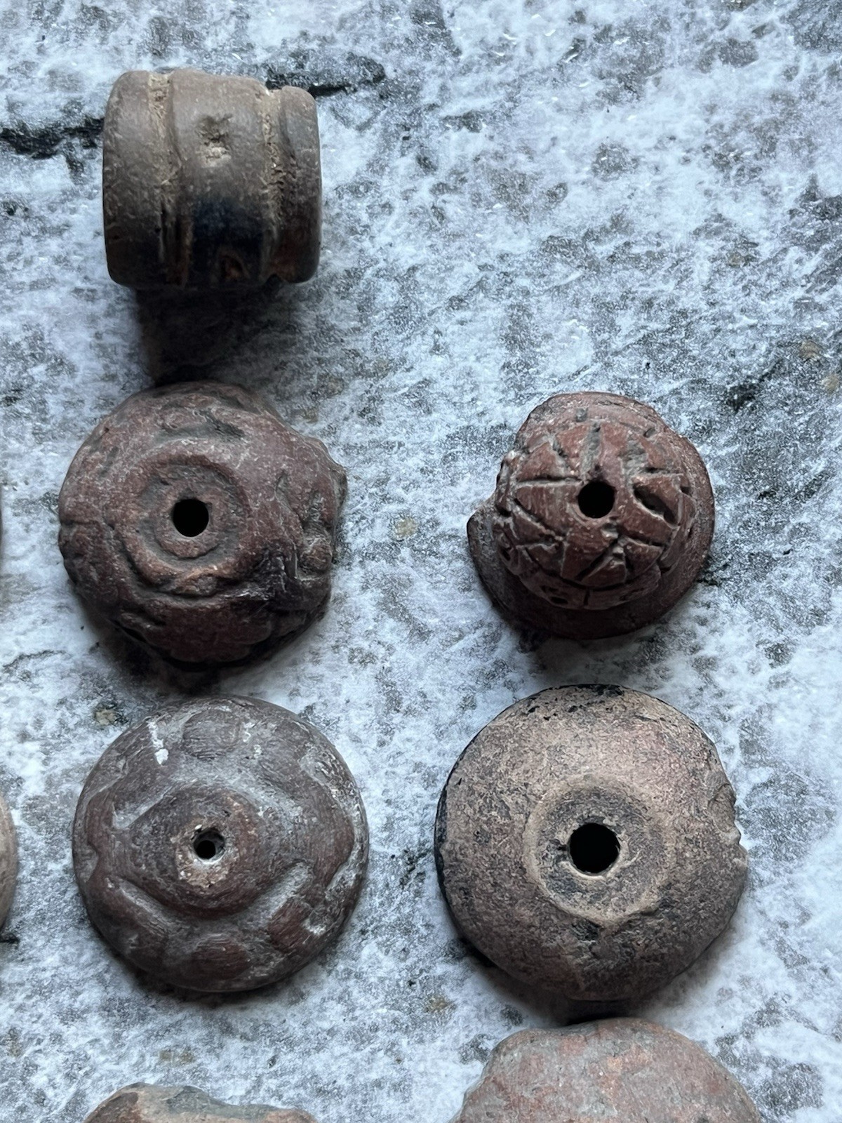 23 Teotihuacan Ancient Artifacts PreColumbian Beads Mayan Mezcala Free Shipping