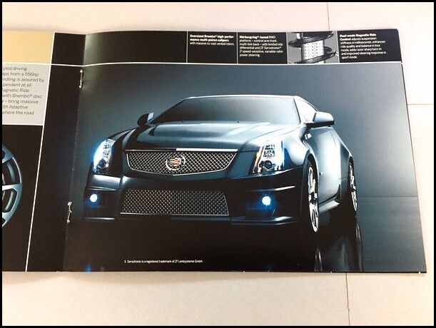 2011 Cadillac CTS-V CTS Coupe 14-page Original Sales Brochure Catalog