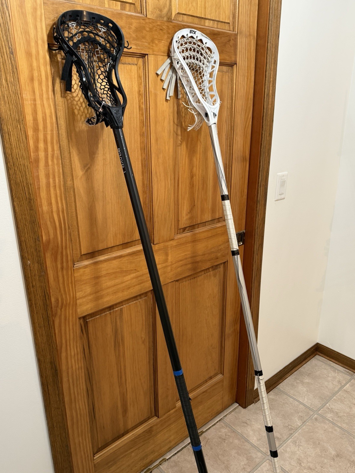 STX Lacrosse Complete Sticks Black & White Plastic Metal