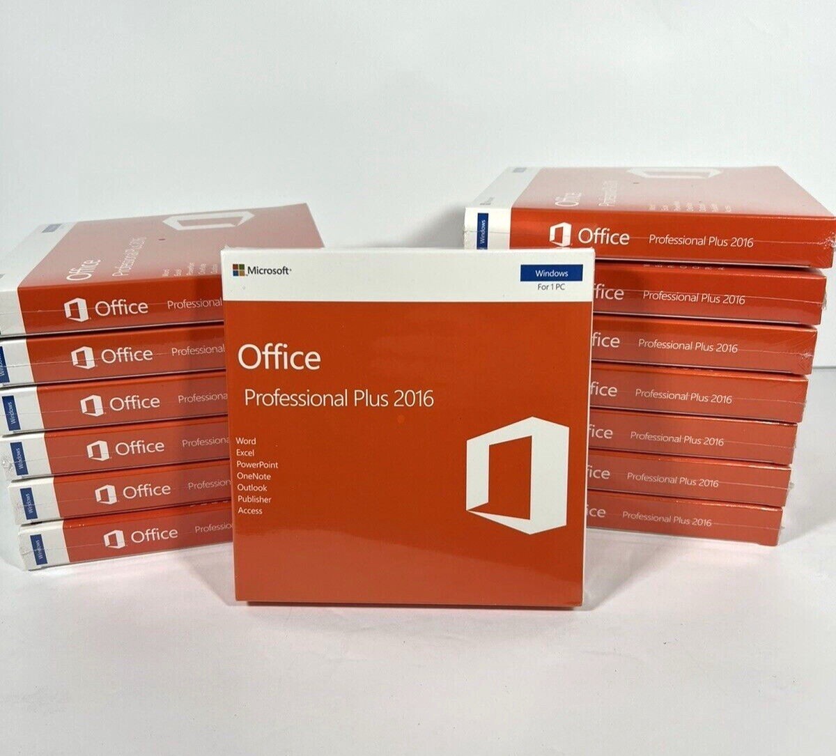 Microsoft Office 2016 Professional Plus (Verified for 8 PCs) |DVD+Product Key