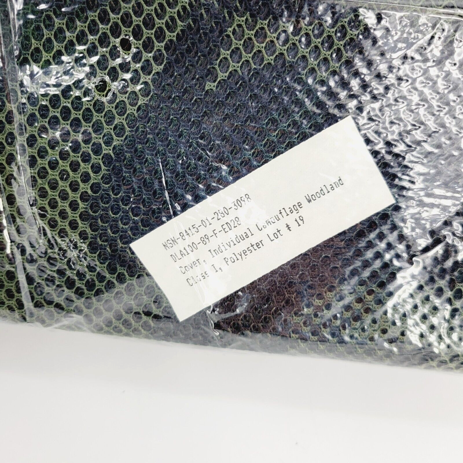 USGI Military Individual Woodland Camouflage Net 5'x8' Sniper Veil Ghillie Suit