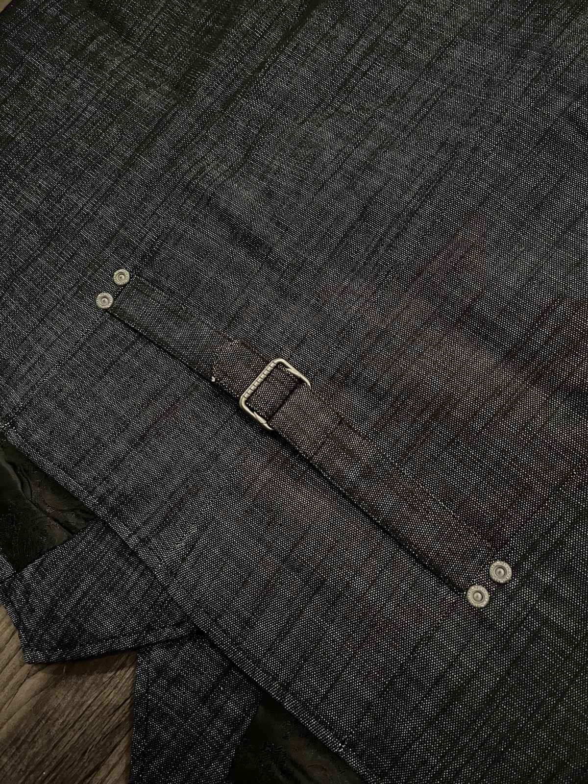 Chef Works Urban Collection Fairfax Vest Black Gray Button Front 2XL NWT