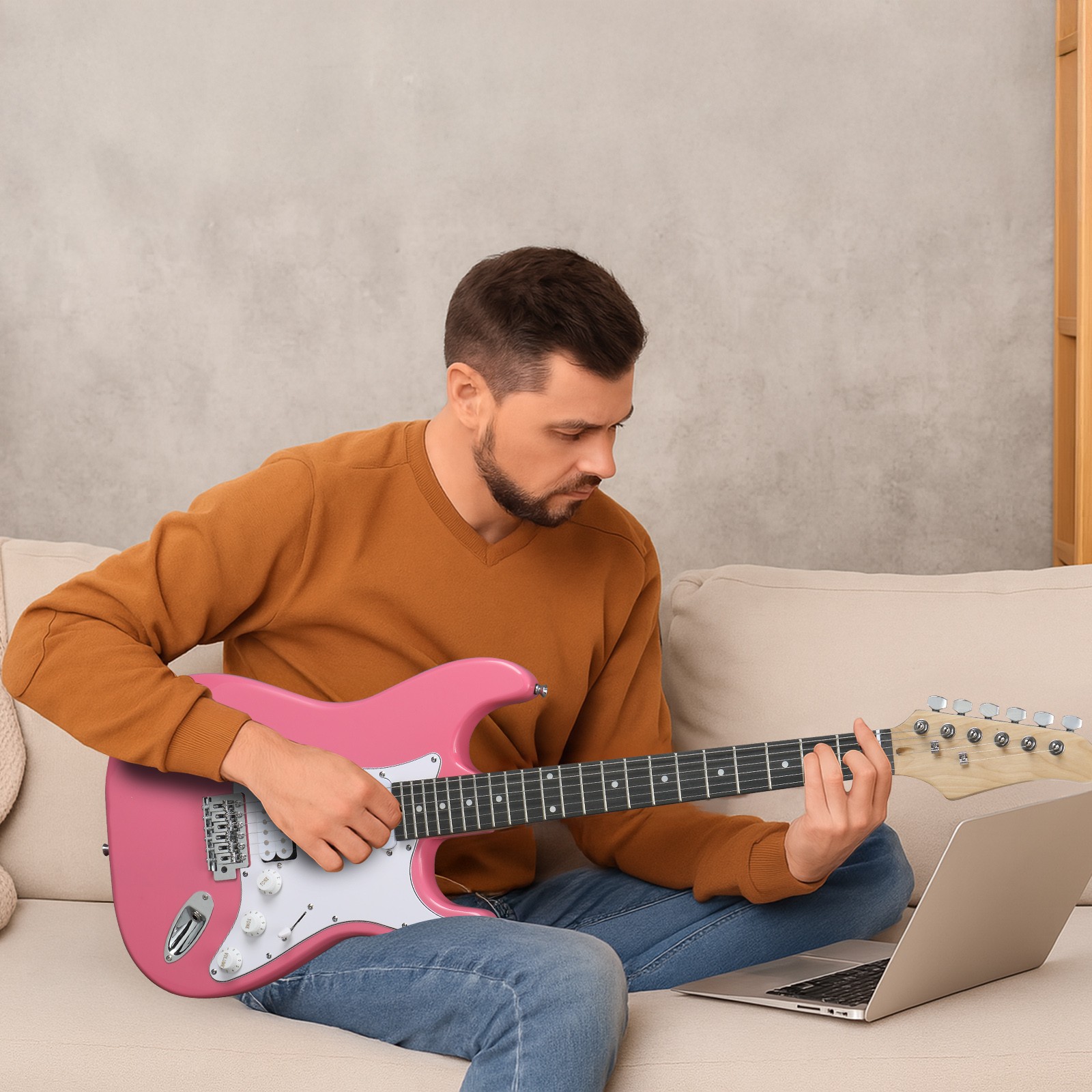 Ktaxon GST Electric Guitar Kit for Beginner with 5W AMP for Student Gift