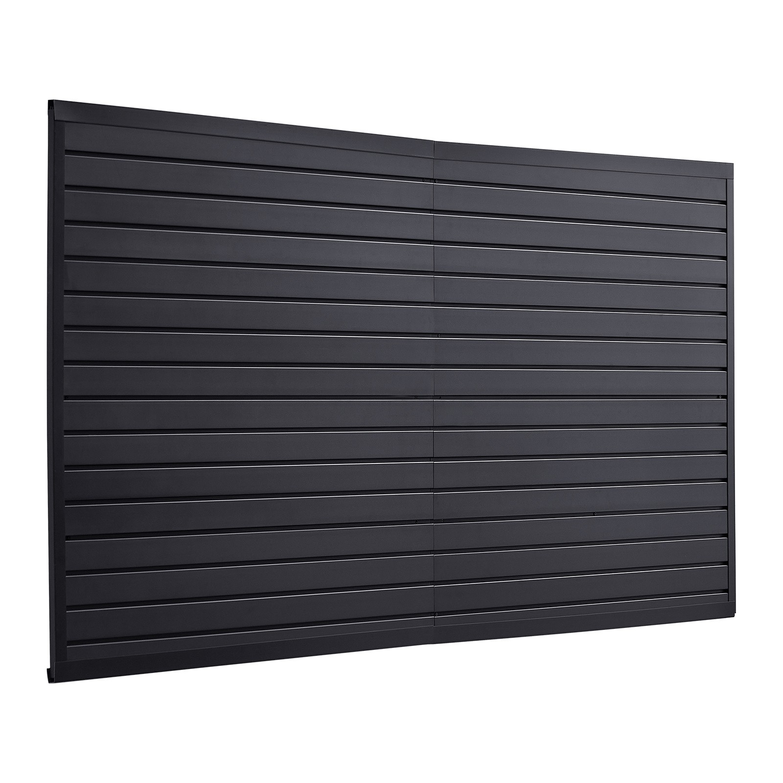 8 x 4 ft Slat Wall Paneling PVC Black Garage Slatwall with Modular Design