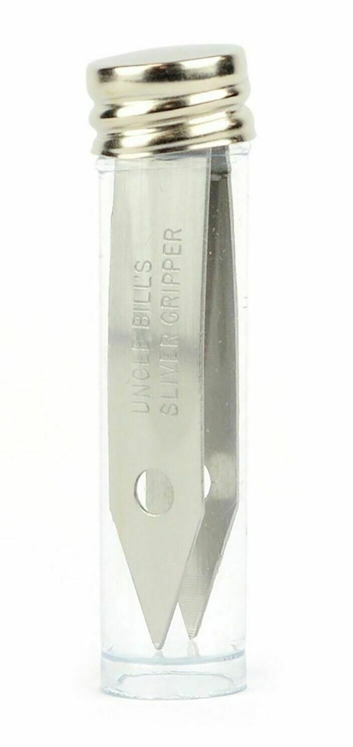 Uncle Bill's SLIVER GRIPPER Stainless Steel TWEEZERS Bottle Survival Gear