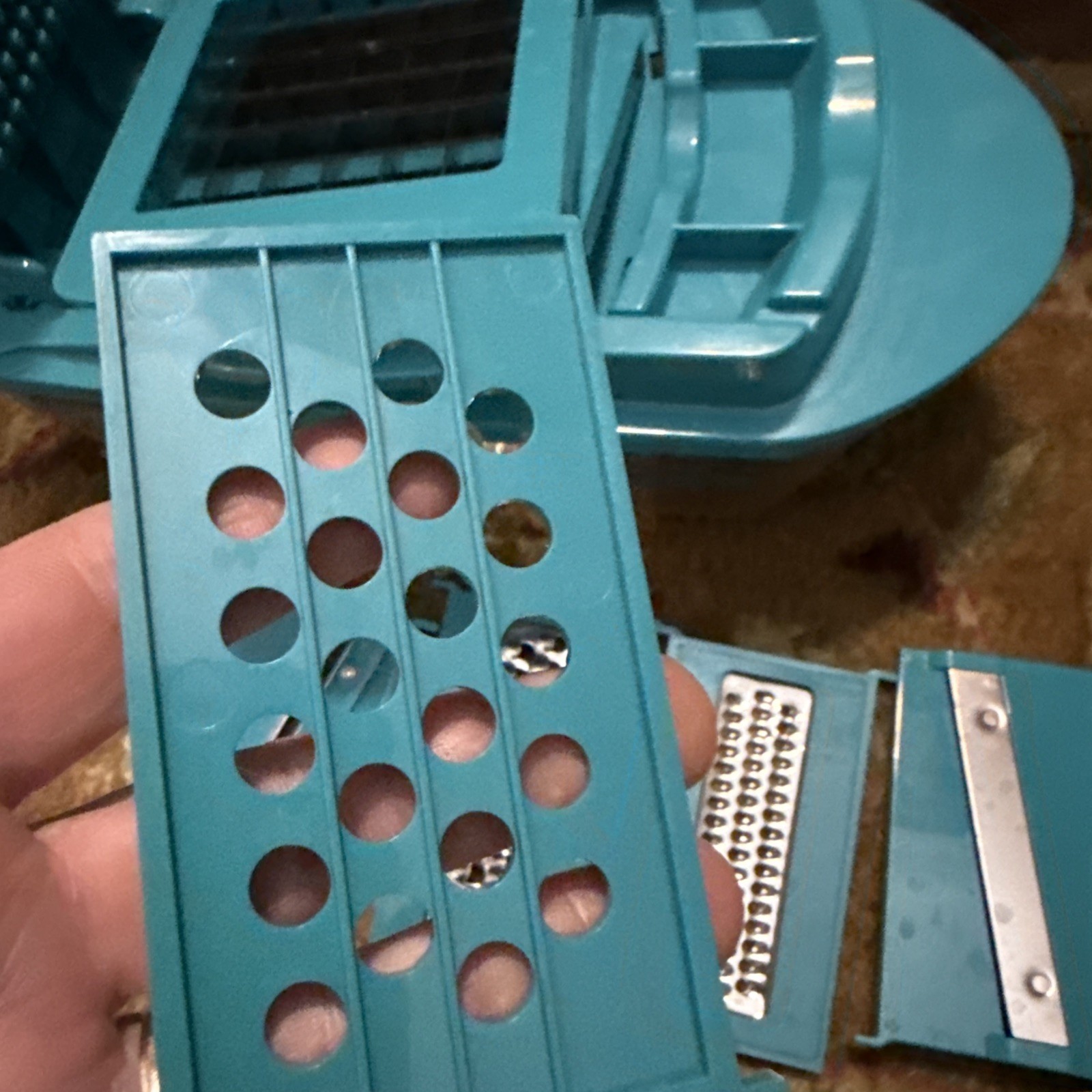 Storage Woman Chopper Set With Different Blades And Guard