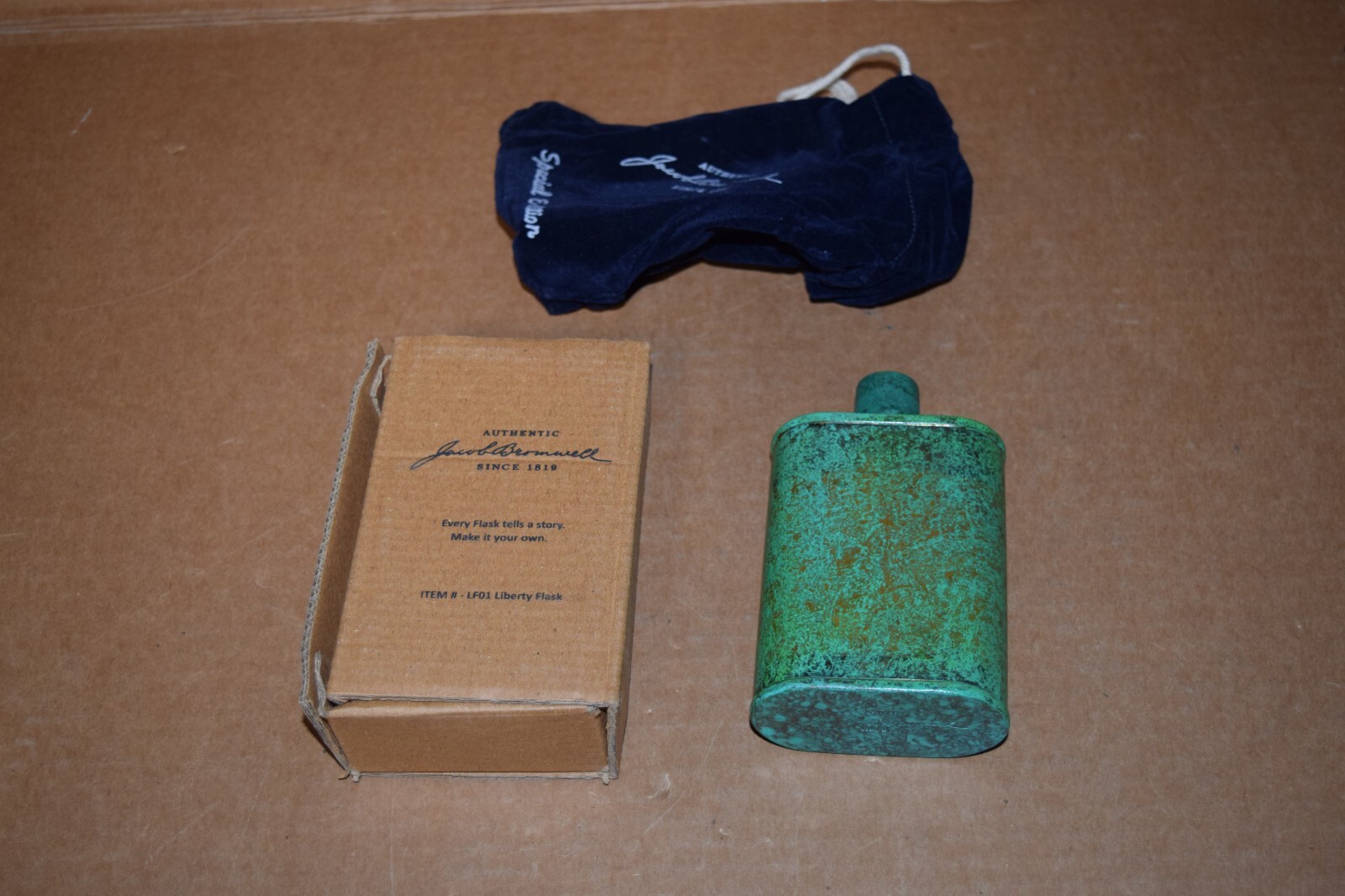 JACOB BROMWELL LIBERTY FLASK, 9 oz