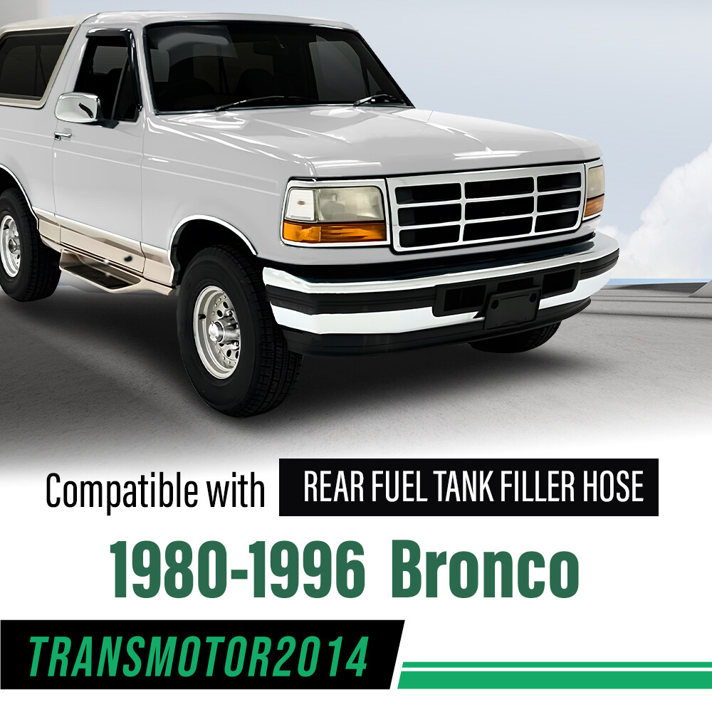 Fit For 1980-1996 Ford Bronco F4110 80-96 Black Rear Fuel Tank Filler Hose