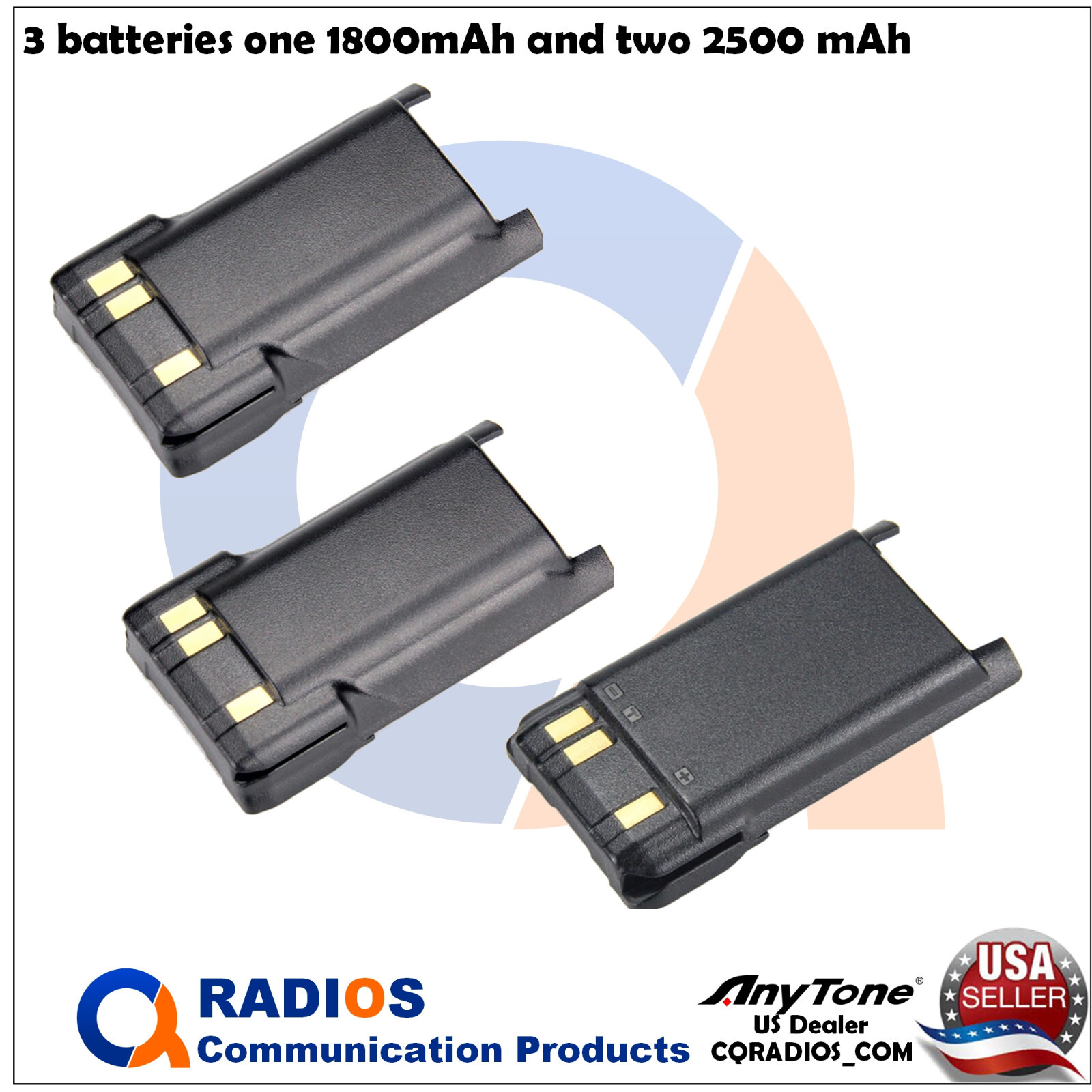 Anytone AT-D168UV Analog Digital DMR UHF VHF 2 way radio speaker mic extra batt