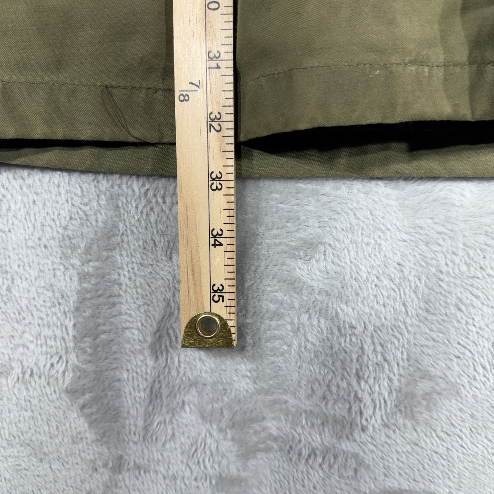 VTG US Military Jacket Mens Medium LONG Green OG-107 Cold Weather Field Coat 80s