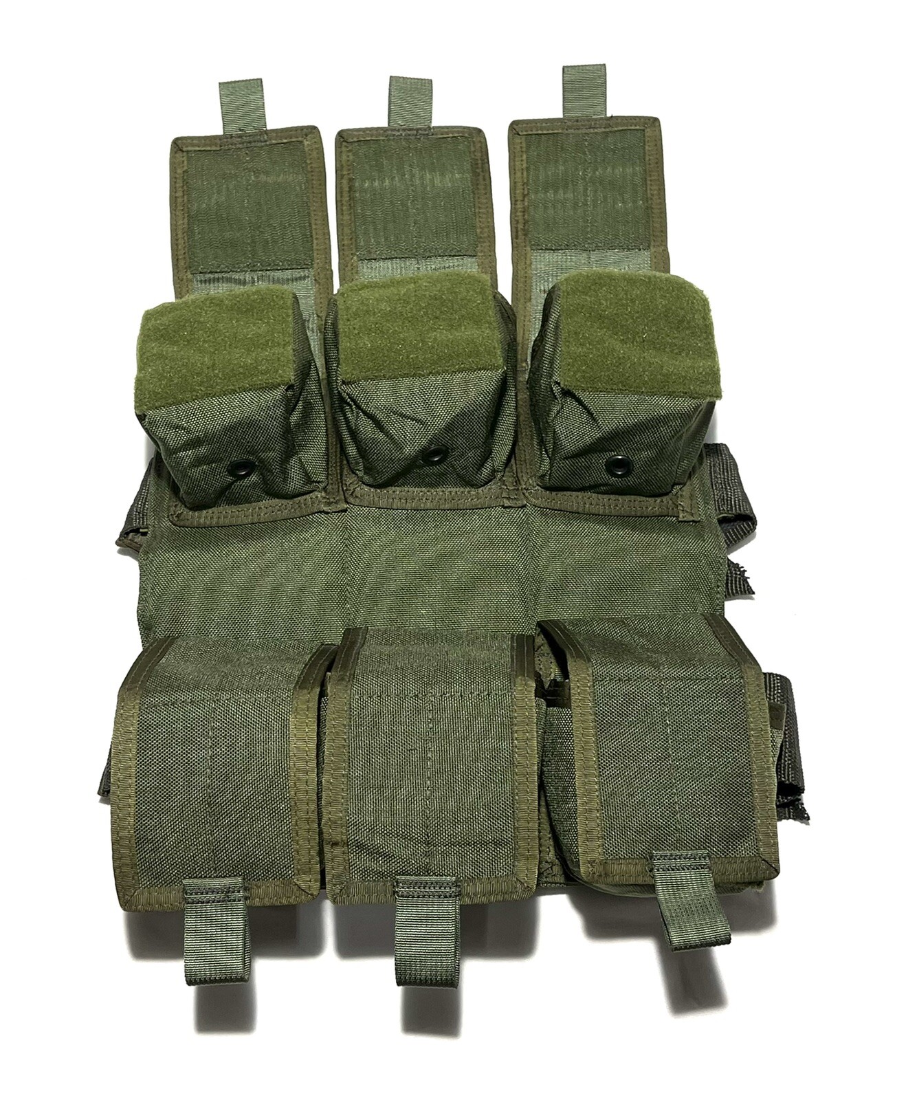 OLD GEN EAGLE INDUSTRIES TAN BUCKLE DROP-LEG PANEL 6 GRENADE POUCHES SEALs CAG