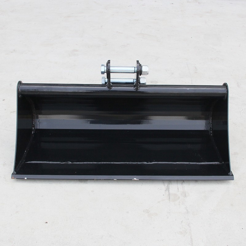 FREE SHIPPING 800mm Plain Flat Bucket Attachment For 0.8-1.5 Ton Mini Excavator