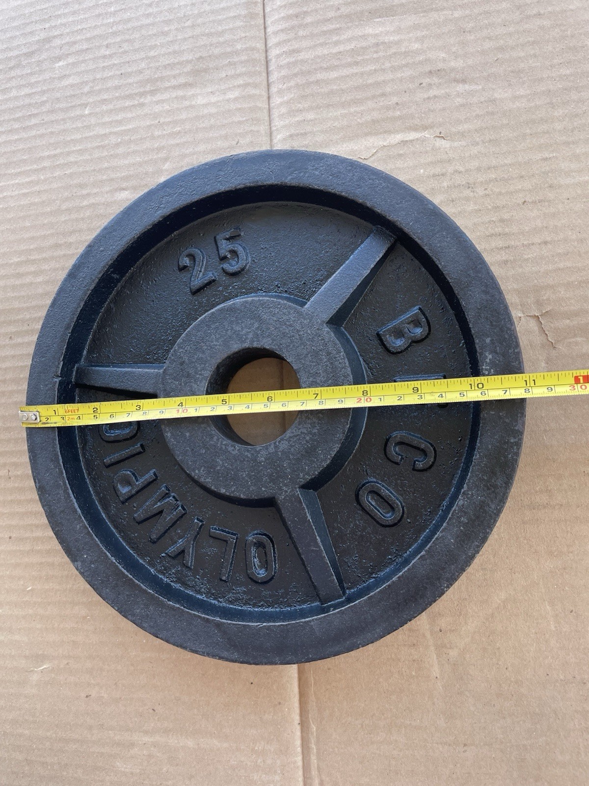 BFCO Vintage Olympic 2” 25 Lb Weight Plates 2x25Lb Total 50 Lbs
