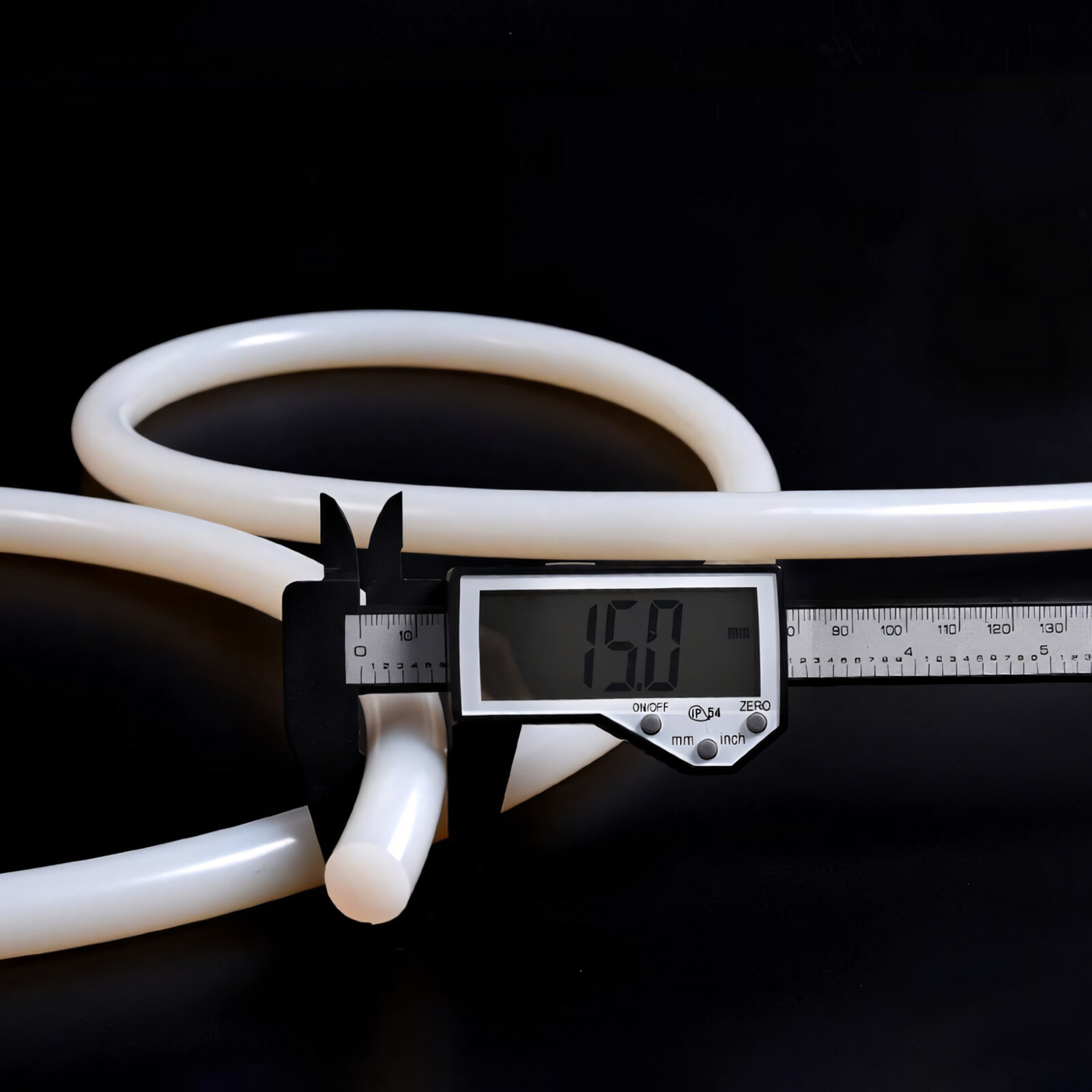 Silicone Rubber Cord White Round Strip Solid Rubber Strip Sealing Strip 1MM-30MM