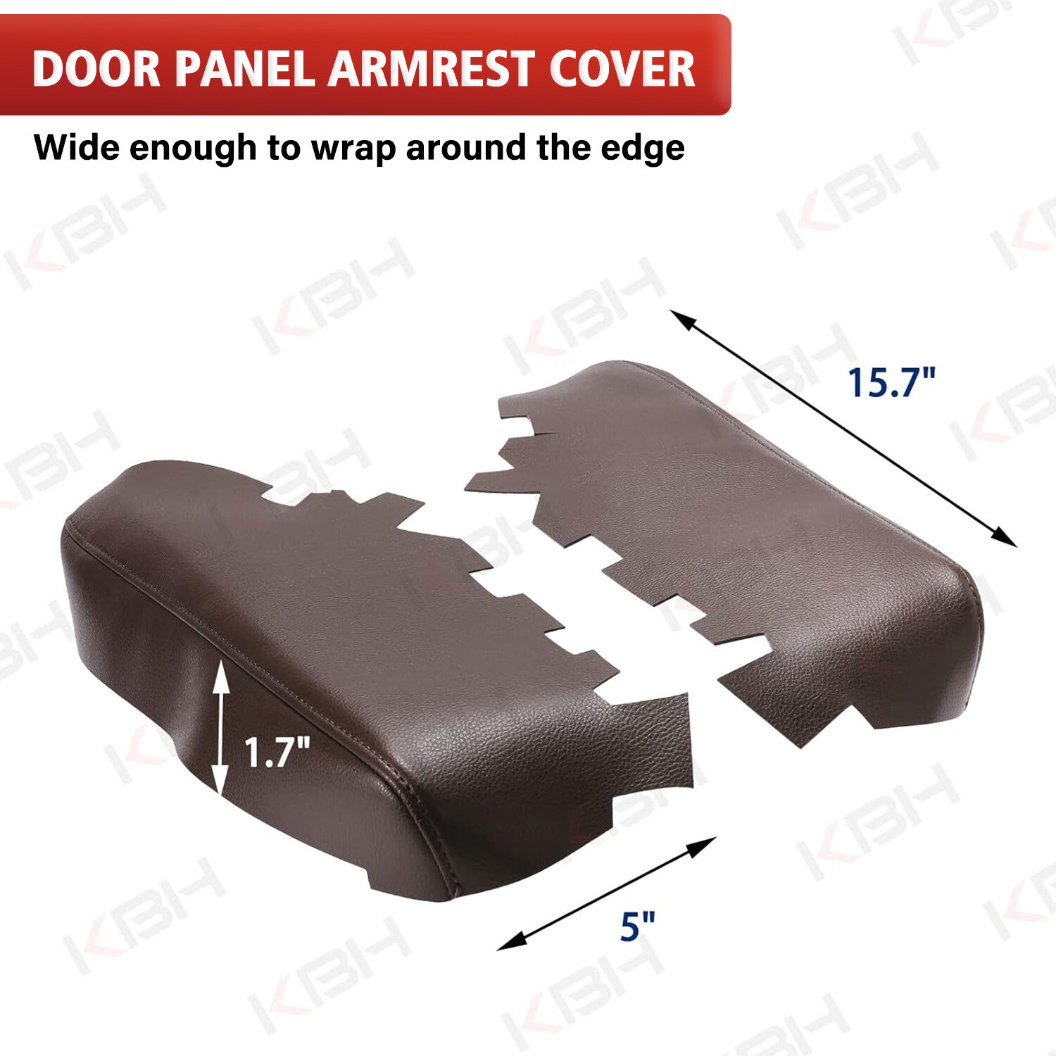 Fits 2013-2018 Toyota Avalon Console Lid Armrest & Door Panel Cover Trim Brown