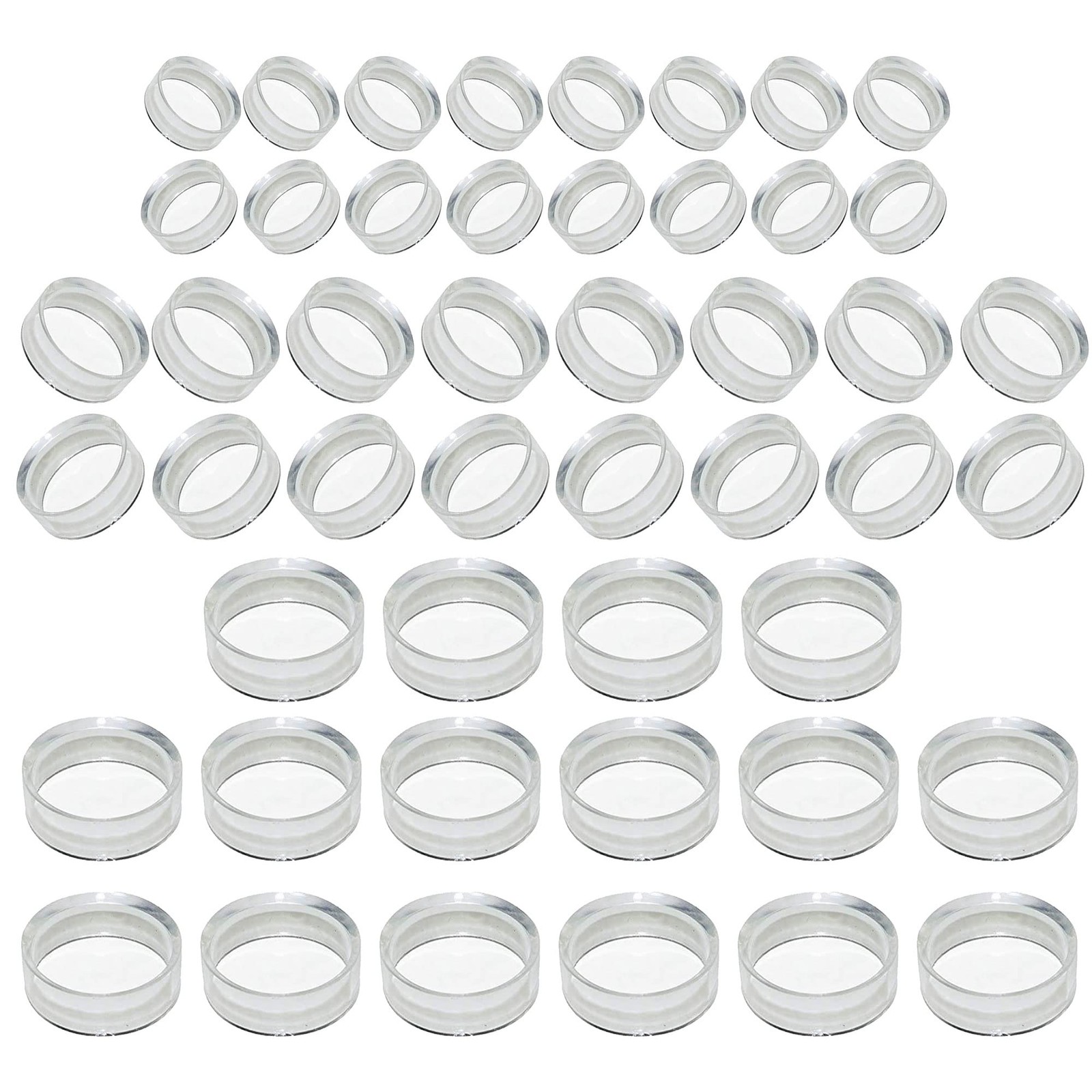 TERDEWE 48pcs Clear Sphere Stand, Ball Stand Holder Rings - 3 sizes / 48 PCS