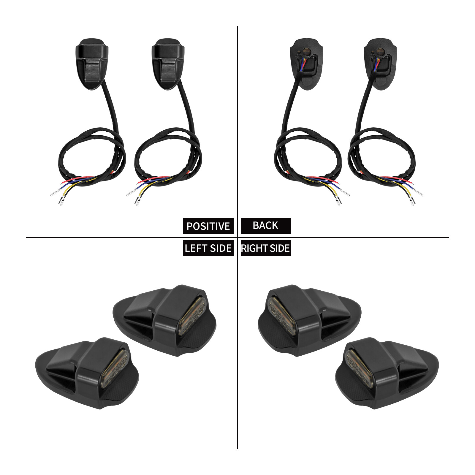 Black Rear Turn Signal Brake LED Light Fit For Harley Nightster RH975 2022-2023